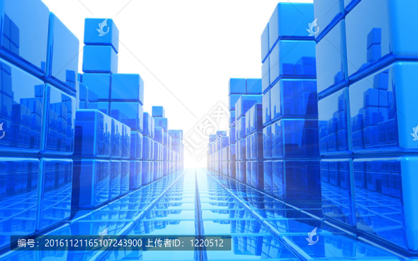 摘要藍(lán)建筑背景