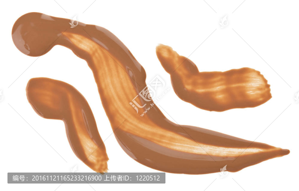 米色色調(diào)奶油中風(fēng)樣本孤立在白色