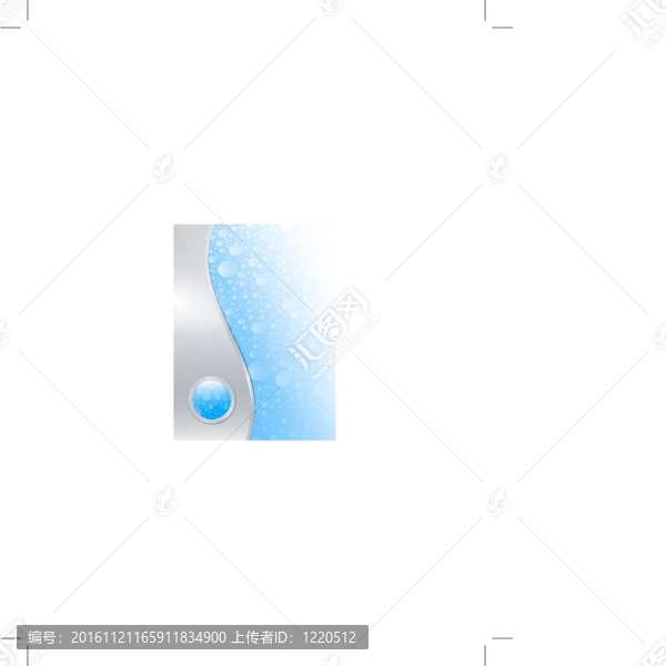 有光澤按鈕的金屬框架的水背景