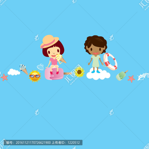 夏天的圖像背景