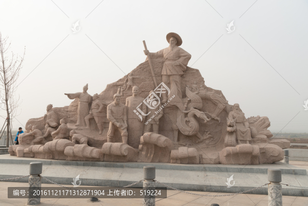 渭河治理紀(jì)念雕塑