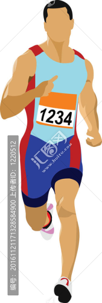 長跑運動員。短距離