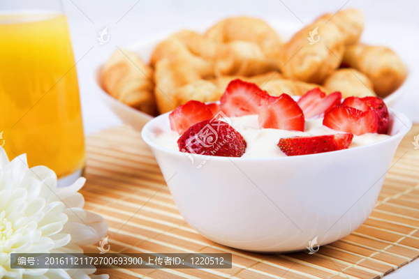 早期的早餐。
