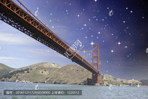 三藩金門大橋上空之夜