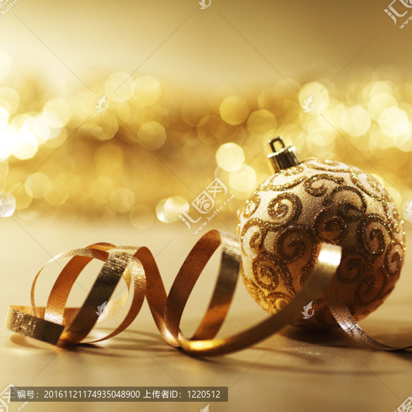 金色的圣誕卡