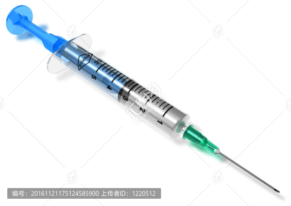 白色醫(yī)用注射器
