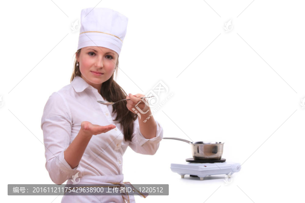美女廚房的女人