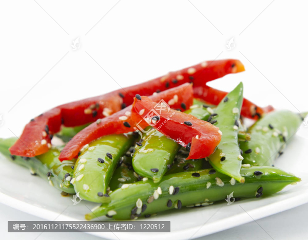 近距離豌豆沙拉