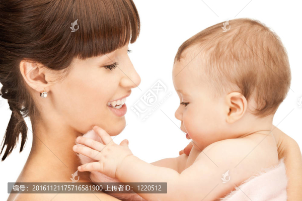 可愛的母親與可愛的嬰兒