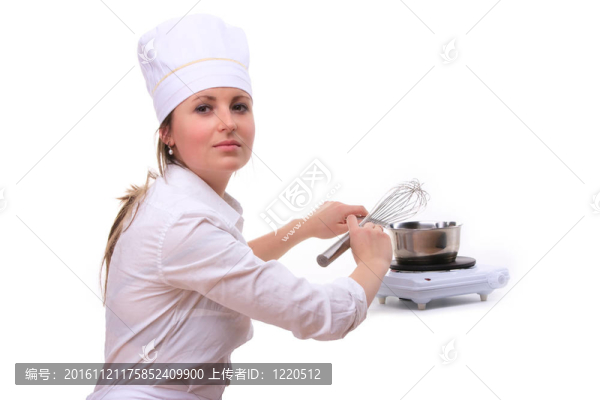 美女廚房的女人