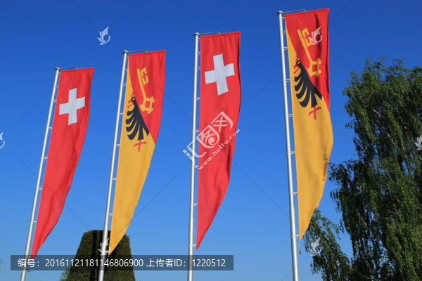 瑞士和日內(nèi)瓦廣旗