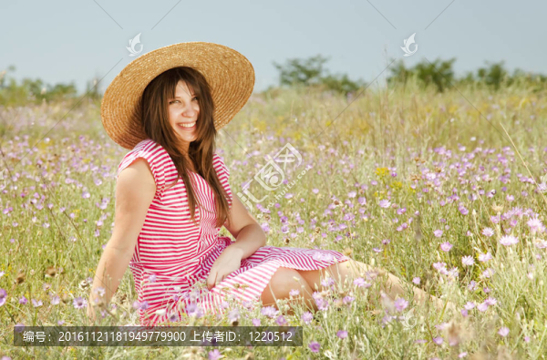 鄉(xiāng)下復古風格的女孩。