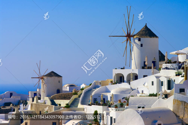 在圣托里尼傳統(tǒng)的風(fēng)車-匯圖網(wǎng) www.fosd68.com 在圣托里尼傳統(tǒng)的風(fēng)車