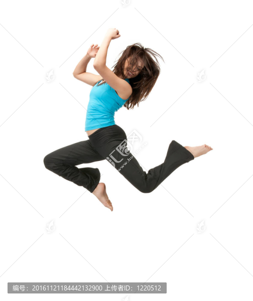 跳躍運(yùn)動(dòng)的女孩