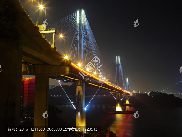 汀九橋夜景