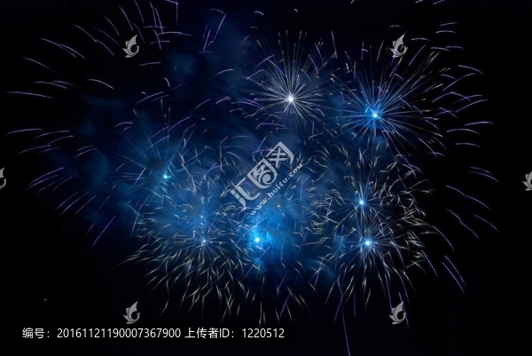 藍(lán)色煙花