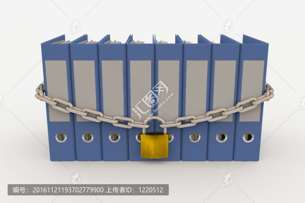 由鏈條和掛鎖關(guān)閉文件夾行