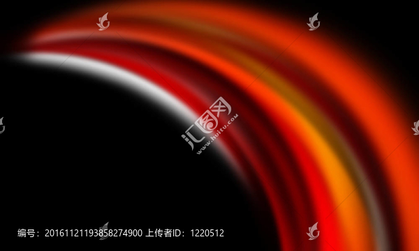 紅色；橙色和黑色背景