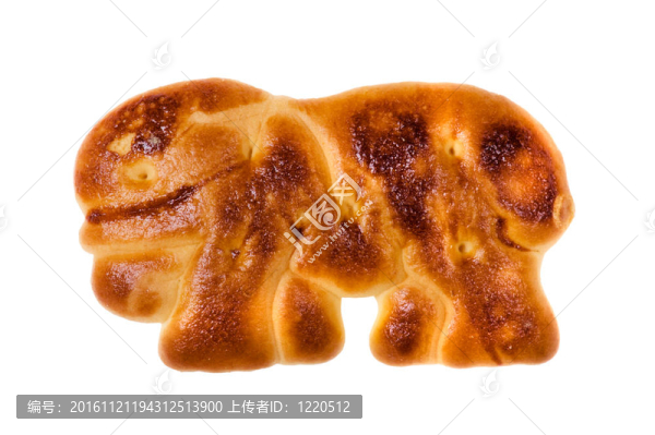白色背景宏上的餅干