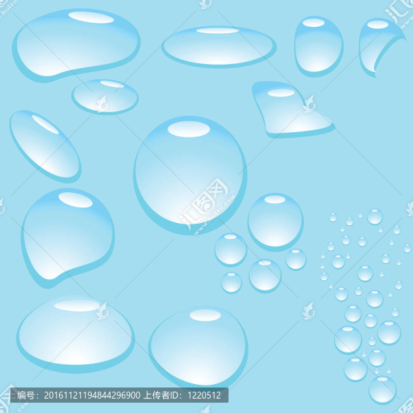 水滴的插圖