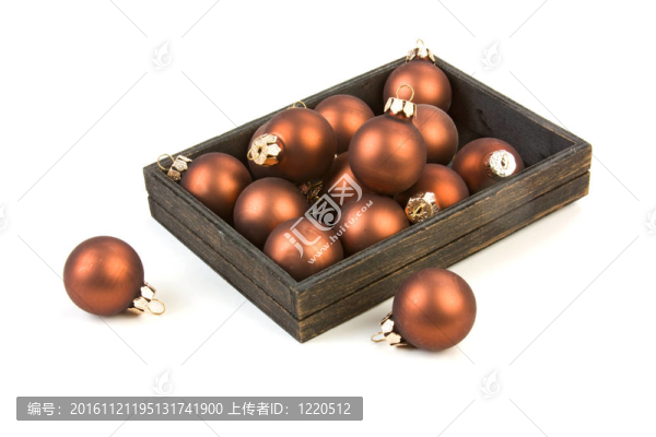 盒子里的圣誕樹玩具
