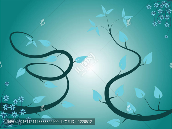 摘要青花的背景