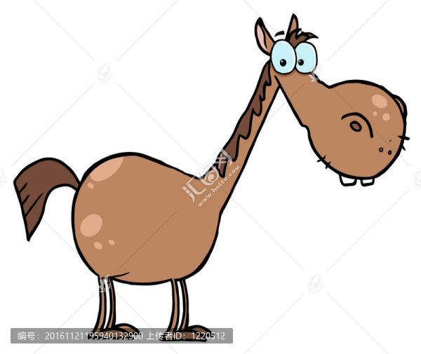 卡通人物的馬