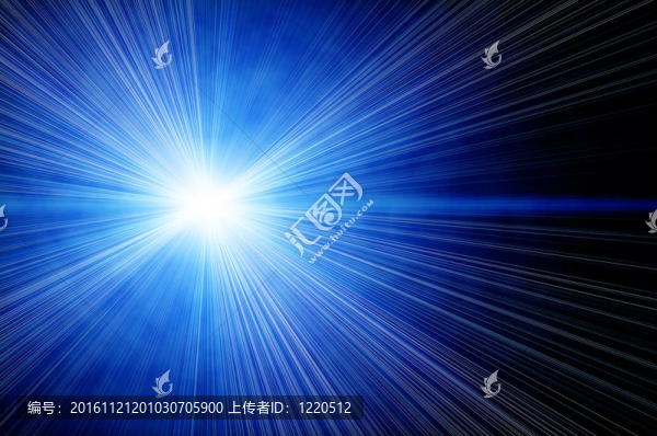 明亮的藍色恒星