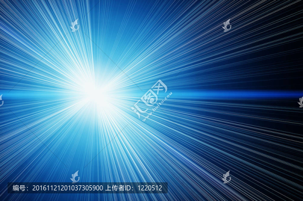 明亮的藍(lán)色恒星