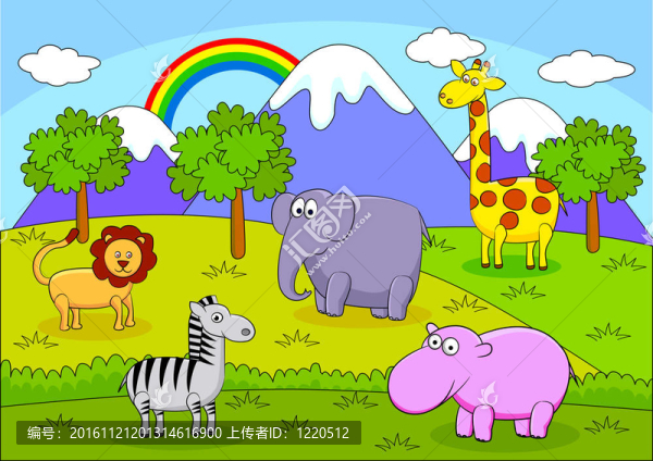 野生動物的紙箱