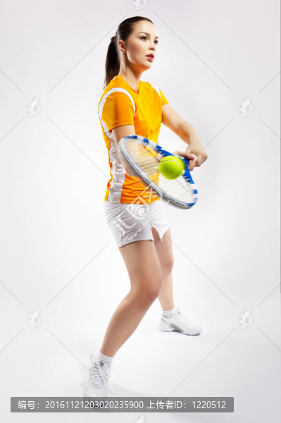 女孩的網(wǎng)球運(yùn)動(dòng)員