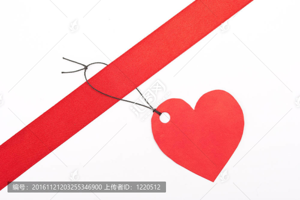 紅色禮品標(biāo)簽、色帶