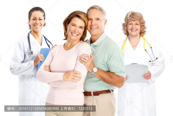 醫(yī)生和老年夫婦