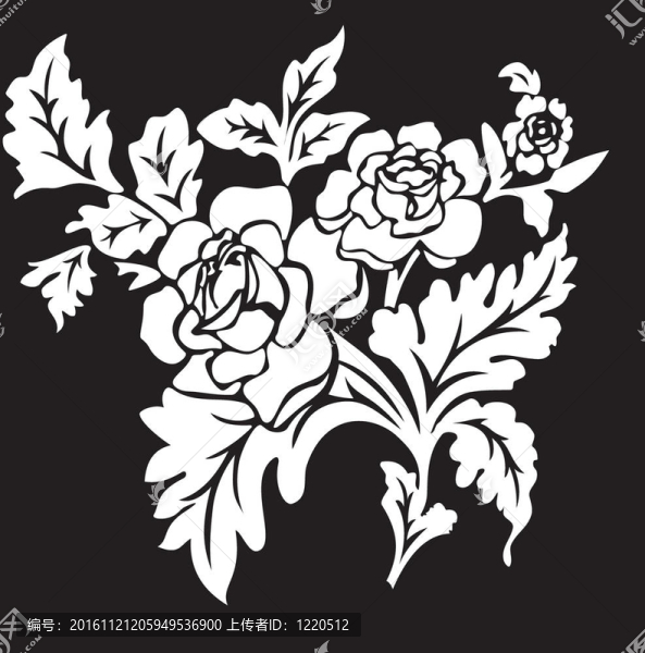 玫瑰的花束
