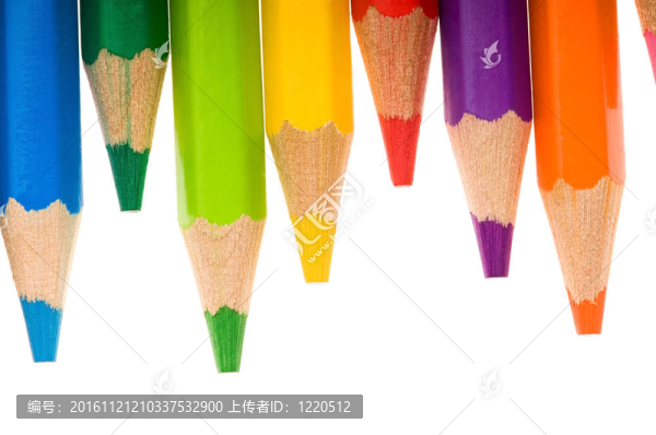 白色的彩色鉛筆