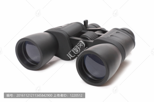 白色背景上的雙筒望遠(yuǎn)鏡