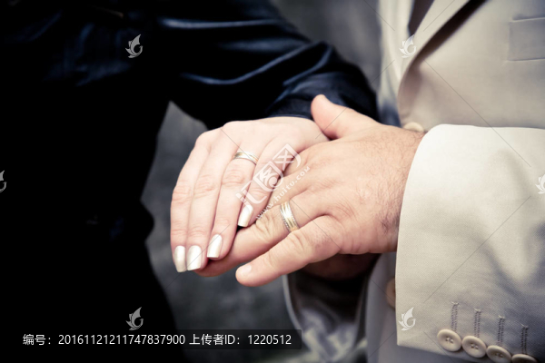 新結(jié)婚的手