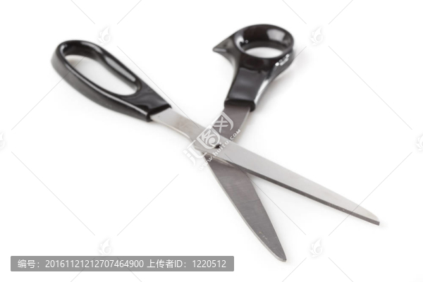 一把黑色的剪刀