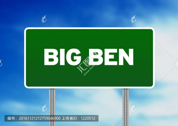 大本鐘公路標(biāo)志