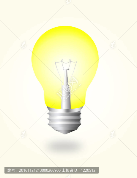 在電燈泡