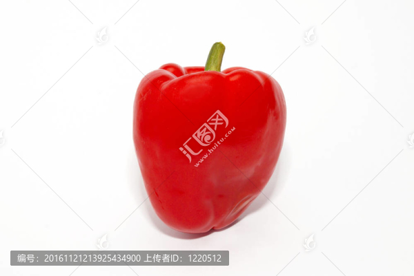 紅辣椒粉白色隔離。