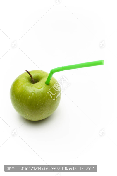 綠色蘋果與Straw