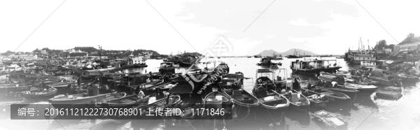 香港長洲港口,碼頭,漁船
