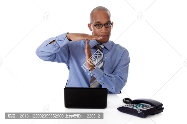 年輕漂亮的African,American商人