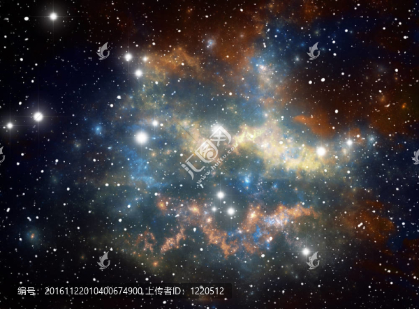 七彩太空星星云