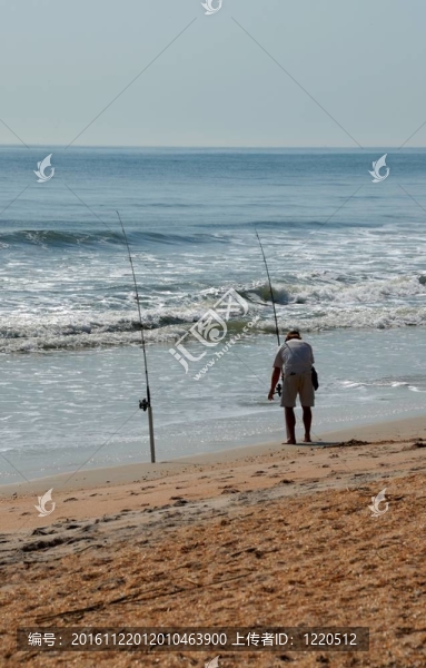 沖浪的漁夫