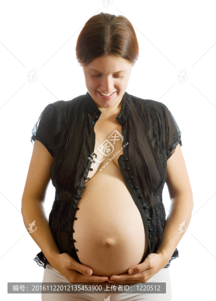 孕婦抱腹