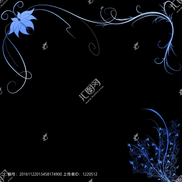 美麗的插圖花卉背景設(shè)計與空間為您的文字