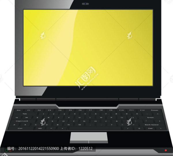 向量的筆記本電腦