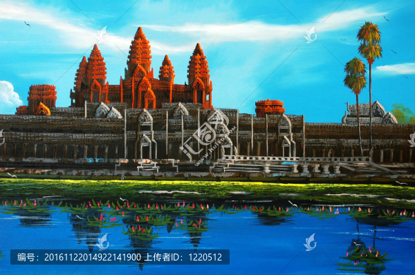 暹粒通王城；柬埔寨